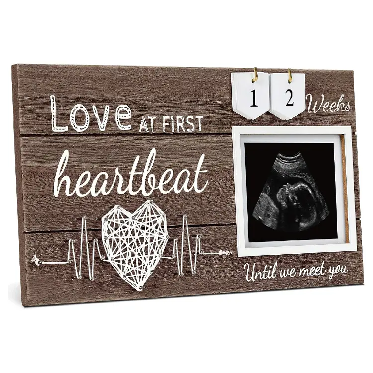 Eerste Zicht Sonogram Fotolijst Zwangerschap Aankondiging Geschenken
