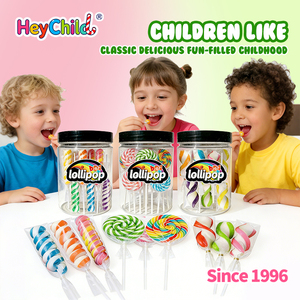 Sucettes en <span class=keywords><strong>spirale</strong></span> colorées personnalisées en gros, saveurs de fruits assorties, design <span class=keywords><strong>spirale</strong></span> vibrant, friandises pour enfants, OEM - Product Image 6