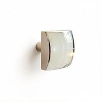 Bouton carré minimaliste en alliage de zinc de haute qualité à trou unique pour cuisine, armoire, commode, usage commercial - Durable et facile à installer
