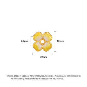 Estilo dorado, de 24 quilates oro puro, oro ligeramente duro, forma de osmanthus, pulsera de cuerda trenzada con cuentas, de gama alta joyería de oro, abalorio de pan - Product Image 2