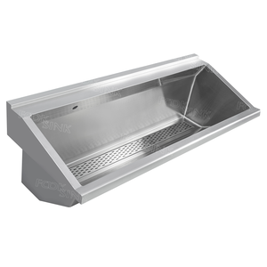 Évier de drainage rapide à trois stations en acier inoxydable 304 durable pour l'atelier scolaire, fait à la <span class=keywords><strong>main</strong></span> en plein air - Product Image 1