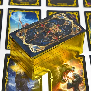 Nhà máy in ấn dập nóng lá vàng khẳng định thẻ Oracle Tarot sàn tùy chỉnh Tarot thẻ