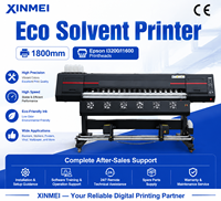 Impresora de Inyección de Tinta de Gran Formato XINMEI con Certificación CE, Impresora Eco Solvente Directa de Fábrica, 1800 mm con Cabezal Epson I3200