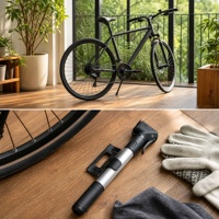 BEE montagne route vélo Mini pompe à air baril en aluminium léger vélo pneu pompes à air avec poignée en T pliable bouchon anti-poussière