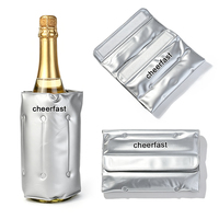 Manchon de refroidissement en gel PVC pour vin, vente en gros d'usine Cheerfast, idéal pour les bars