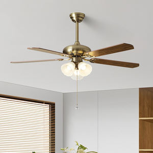 Factory Direct Reversible BLDC Motor Classic <b>Ceiling</b> Fans with <b>Lights</b> and <b>Remote</b> DimmablePlywood Blades for Bedroom Living Room - Product Image 3
