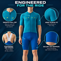 Maillot de cyclisme sur route à manches courtes, respirant, pour l'entraînement, la pratique du vélo, la vitesse et la distance, vêtements de sport d'extérieur