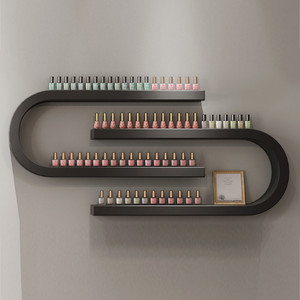 Estante de <span class=keywords><strong>Pared</strong></span> Moderno de Metal Resistente para Salón de Uñas con Diseño en Forma de U para Uso Comercial en Salones de Belleza - Product Image 6