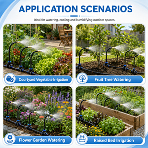 360. Kit de Sistema de Riego por Goteo Ajustable, Riego Automático para Jardín con Boquillas Flexibles para Plantas, Césped e Invernadero - Product Image 6