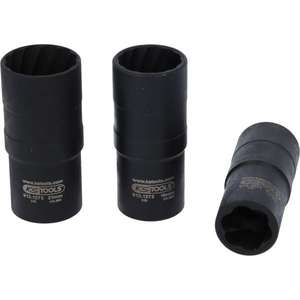 KS <b>TOOLS</b> - 913.1270 Spiral <b>profile</b> impact socket set, 1/2'', 17-21mm (3 pcs) - EAN 4042146157497 IMPACT SOCKETS AND ACCESSORIES - Product Image 1