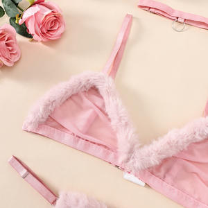 Set pakaian dalam seksi menggoda seks wanita, Set Bra renda 2 potong - Product Image 5