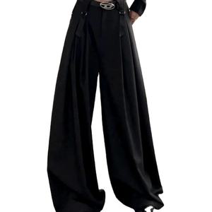 Nuovi <span class=keywords><strong>pantaloni</strong></span> larghi Casual larghi pendono <span class=keywords><strong>pantaloni</strong></span> Casual estivi <span class=keywords><strong>pantaloni</strong></span> eleganti da donna a vita alta - Product Image 1