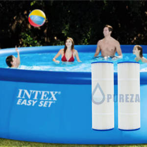 Cartucho de Filtro para Piscina Intex BC-81, 80 Pies Cuadrados, Repuesto Plegado para Piscinas Easy Set Pureza - Product Image 1