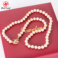 Ensemble de bijoux Redleaf, best-seller, perles d'eau douce naturelles, boucles d'oreilles en argent 925, couleur rose, perles baroques irrégulières, pendentif, collier