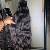 Extensiones de Cabello Humano Natural Ondulado Birmano 100% Sin Procesar, Tejido Natural 3c4a, Ondas Birmanas, Cabello Humano Real Rizado Indio
