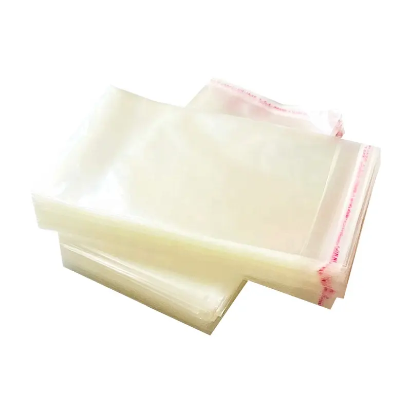 Bolsas de celofán resellables, bolsas transparentes autosellantes para productos de embalaje, bolsas selladas autoadhesivas para ropa, galletas