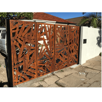 Revestimiento de pared de valla de metal CNC decorativo de adornos de jardín