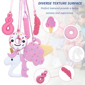 Decompressione masticazione elastico sensoriale ridurre le collane masticare irrequieto per i bambini con autismo/ansia/Spd/Adhd - Product Image 3