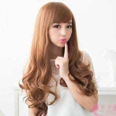 Parrucca brasiliana alla moda con onde lunghe Super doppia disegnata di media lunghezza 10-14 pollici 12 pollici che allunga il bersaglio - Product Image 1