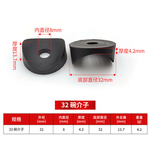 Junta de Plástico en Forma de Pico de Pato Shih Hung, 22 mm de Diámetro Exterior, Conector de Plástico Negro, Componente de Ferretería para Muebles - Product Image 2