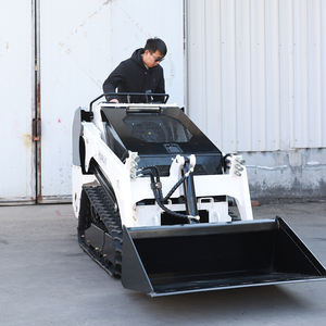 जापानी लोकप्रिय सस्ते फ्रंट लोडर हाइड्रोलिक मिनी डीजल स्क्ड स्टीड लोडर स्किड ट्रैक लोडर कुबोटा इंजन व्हील्ड - Product Image 1