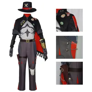 Disfraz de Vaquero de Ciencia Ficción Porteo para Halloween - Traje Futurista de Poliéster con Armadura, Sombrero y Botas para Conventión de Anime y Fiesta - Product Image 4