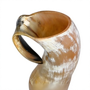 Jarra de Cerveza Artesanal Ecológica de Cuerno de Búfalo con Asa, Diseño Clásico, Gran Capacidad, Decoración para Comedor, Oficina, Hogar y Bar - Product Image 5