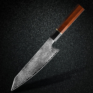 <span class=keywords><strong>Couteau</strong></span> de cuisine japonais Kiritsuke de 8 pouces avec manche en bois de rose Couteaux de cuisine en acier damas <span class=keywords><strong>Couteau</strong></span> de <span class=keywords><strong>chef</strong></span> - Product Image 6