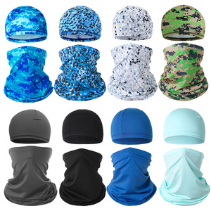 Summer Breathable Sun Protection Cycling Cap With Magic Headscarf Combo Outdoor UV Ice Silk Neck Warmer Unisex Adult - Product Image 4