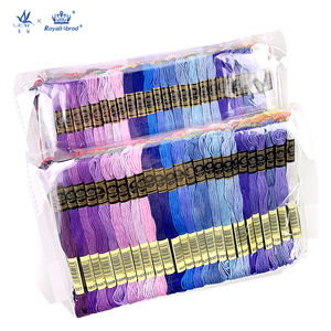 エジプトのロングステープルコットン刺繍糸100色シングル染め26S/2*6クロスステッチクロシェ縫製編み物用 - Product Image 3