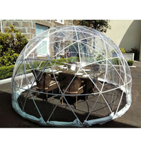 Tienda Domo Geodésico Tipo Iglú de 4m Pequeña y Transparente para Restaurante