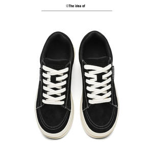 Casual <b>Canvas</b> Lace-up Loafers Retro and Versatile Sporty Large Topsole Comfortable Trendy <b>Shoes</b> for <b>Men</b> - Product Image 3