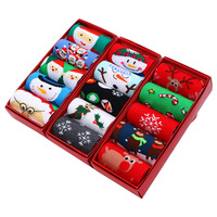 SHANXIN Lot de 5 paires de chaussettes de Noël douces et de haute qualité, coffret cadeau économique