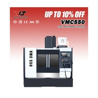Centre d'usinage vertical VMC550 de haute précision certifié CE ISO9001, système Fanuc, machine de fraisage CNC pour métaux