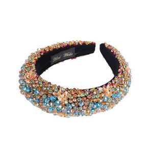 Hua Liyu Crystal <b>Beaded</b> <b>Headband</b> Sponge Women Bridal Hair Accessories European Baroque Style - Product Image 5