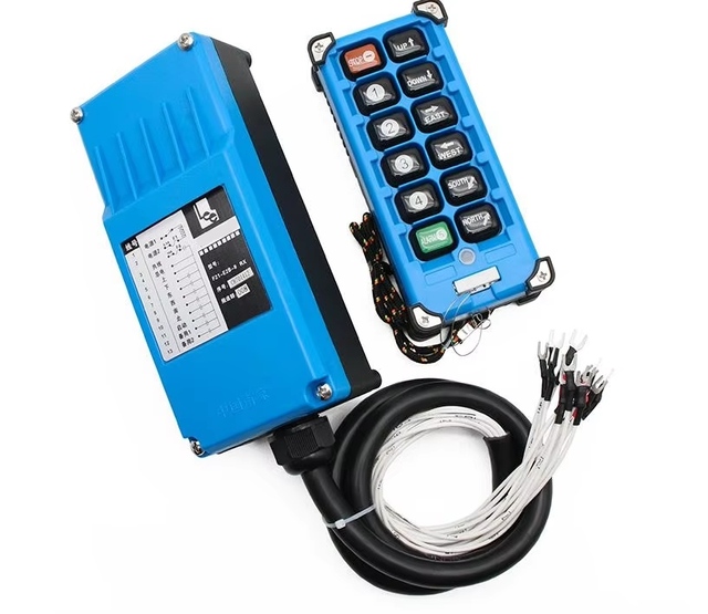 F21-E2B-8 Industrial Remote Controller Switches 6 Channels Keys Direction Button Hoist Crane Truck Radio Remote Control