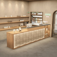 Comptoir de bar de restaurant sur mesure Café design Comptoir de bar de café commercial moderne