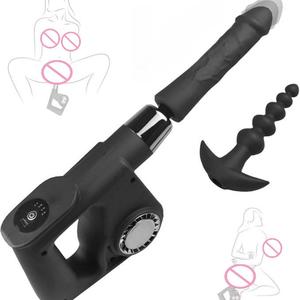 Mesin Masturbator Wanita Otomatis Multifungsi Getaran SM Alat Pijat Orgasme Teleskopik Tahan Air IPX7 Mainan Seks - Product Image 1