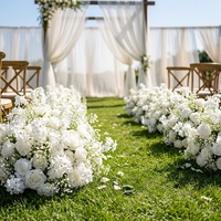 Vente en gros de centres de table de mariage en soie de 60 cm, arrangements floraux, boule de fleurs, centre de table, fleurs artificielles