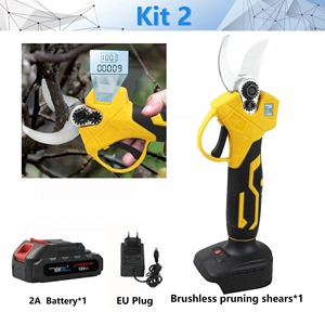 Cisailles à cliquet industrielles alimentées par batterie au lithium, lames en acier inoxydable, capacité de coupe de 20-30 mm pour l'élagage des arbres fruitiers et des jardins - Product Image 5
