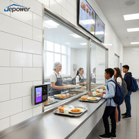 Terminal de paiement tout-en-un avec prise en charge du paiement par balayage de la paume et de la carte RFID, processeur RK3568, 4G/WiFi/Ethernet, système d'optimisation de la cantine
