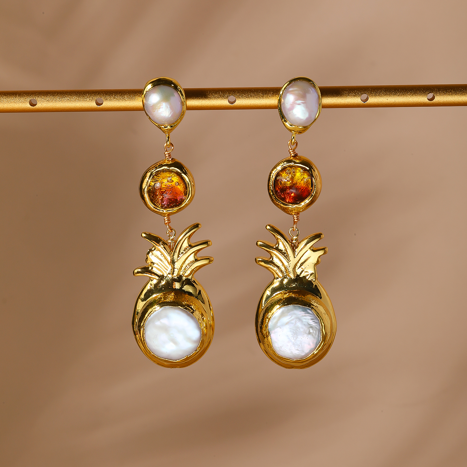 Natural Pearl Earrings
