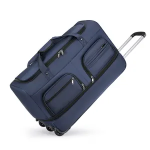 Çok fonksiyonlu genişletilmiş kapasite seyahat çantası uzun mesafe arabası kullanımı için katlanabilir ve genişletilebilir üniversite öğrenci bagaj