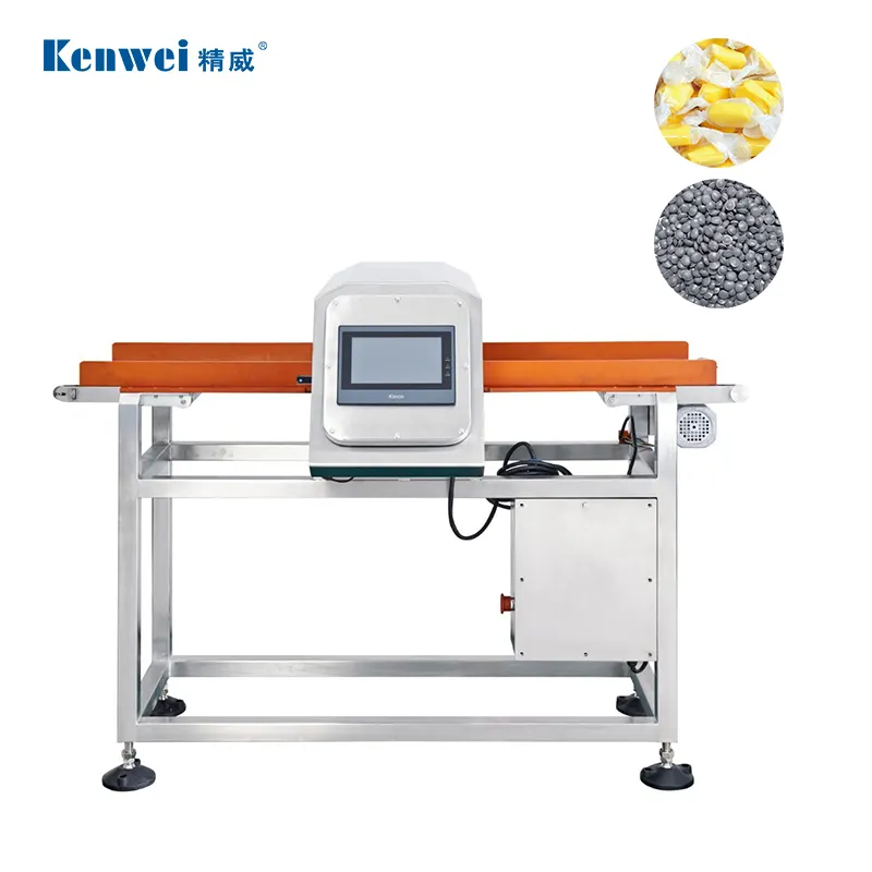 Horizontal Metal detector for aluminum foil packing food textile rubber