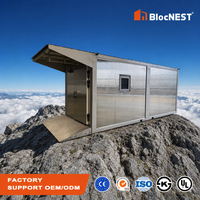 BlocNEST Maison Conteneur Modulaire Préfabriquée en Acier Inoxydable, Mini-Maison de Luxe, Cabane de Chasse, Chambre Portable Écologique