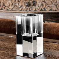 Edler K9 Kristall-Kerzenhalter Luxuriöser Klarglas-Kerzenständer Moderne Hochzeitstisch-Dekoration Wohnungsdekoration Souvenir Geschenk