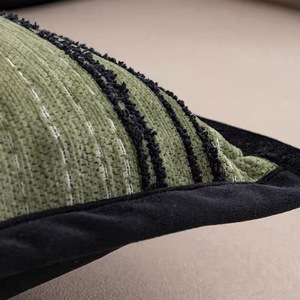 18x18 Inch Soft Chenille Pillow Covers for Sofa Living Room Couch Solid Dyed Cases - Product Image 3