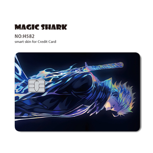 All'ingrosso impermeabile rimovibile molteplici disegni personalizzati adesivi per carte di credito olografici lucidi - Product Image 6