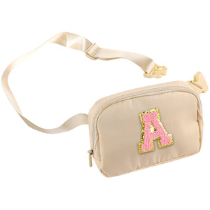 Nueva Riñonera con Diseño <span class=keywords><strong>de</strong></span> Letras, Hecha <span class=keywords><strong>de</strong></span> Tela Compuesta, Es una <span class=keywords><strong>Bolsa</strong></span> Cruzada Moderna y Versátil que se Puede Llevar - Product Image 4