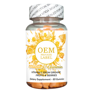 OEM/ODM Premium 3 Kat Güçlü C Vitamini Jelibonları Kolajen Üretimini Artırır 60 Jelibon - Product Image 5